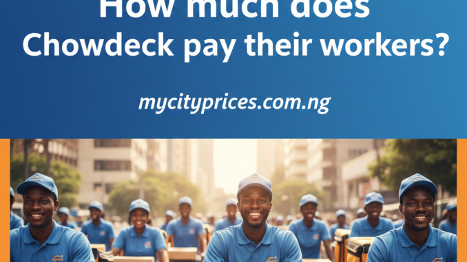 How much does Chowdeck pay their workers