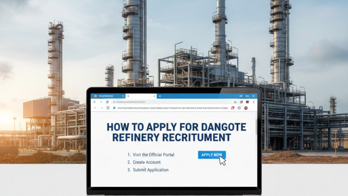 How to apply for Dangote refinery recruitment