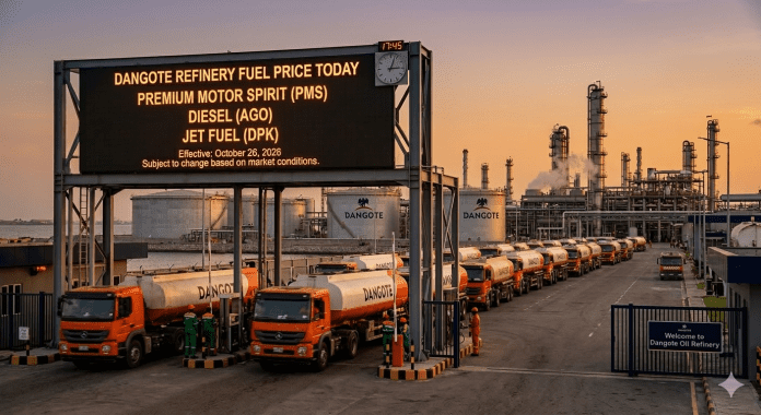 Dangote fuel price today in Nigeria