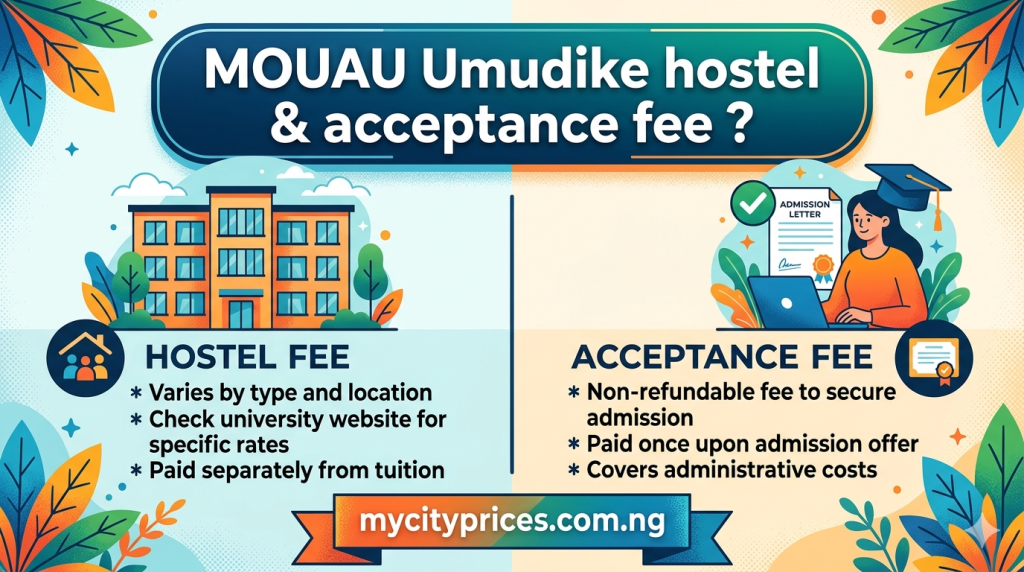 Hostel & acceptance fee in MOUAU Umudike